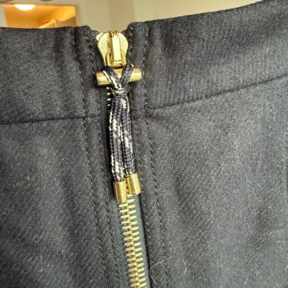 ACNE STUDIOS - Dark Blue Zip Front Prisca Wool PAW16 Skirt - Women's Size 36 - Picture 6 of 6